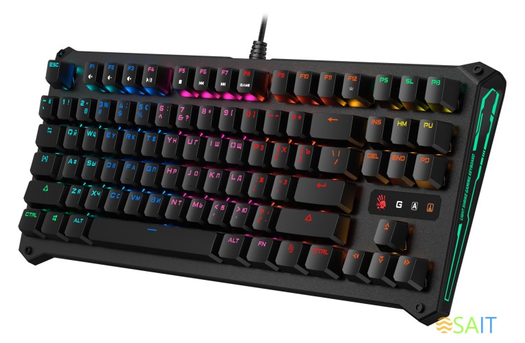 Клавиатура A4Tech Bloody B930 механическая черный USB for gamer LED