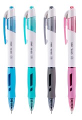 Ручка шариков. автоматическая Deli Arris EQ18-BL ассорти/белый d=0.7мм син. черн. резин. манжета