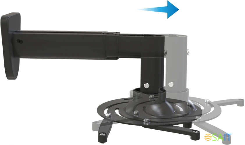 Кронштейн для проектора Cactus CS-VM-PR05B-BK черный макс.10кг настенный поворот и наклон