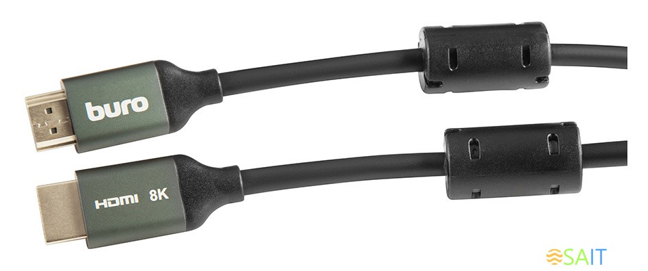 Кабель аудио-видео Buro HDMI (m)/HDMI (m) 5м. феррит.кольца позолоч.конт. черный (BHP-HDMI-2.1-5G)