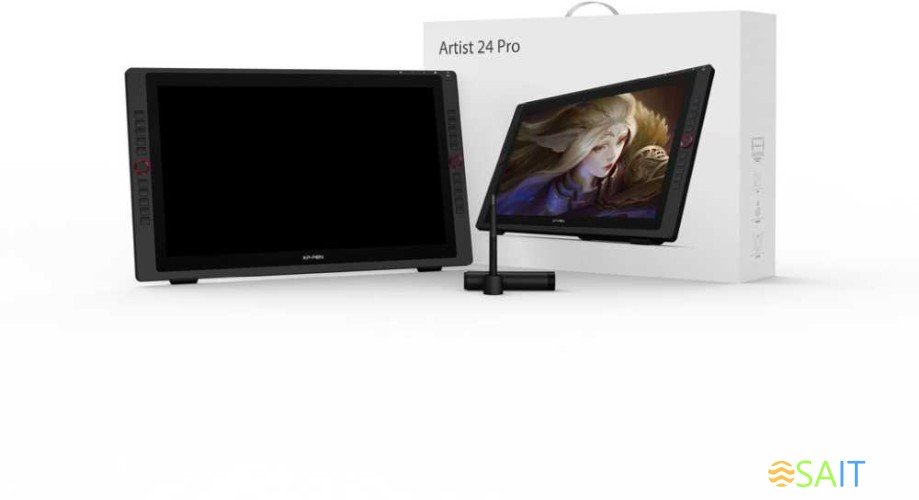 Графический планшет-монитор XPPen Artist 24 PRO USB Type-C/USB/HDMI черный