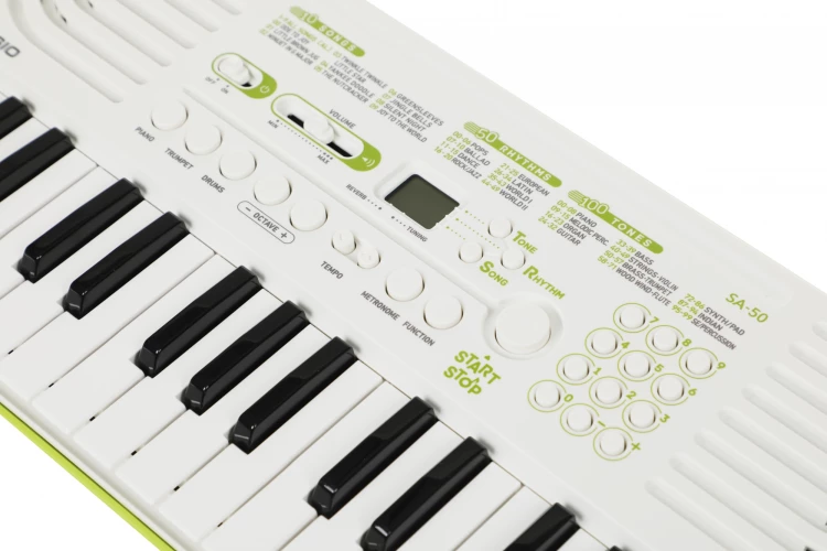Синтезатор Casio SA-50 32клав. зеленый/белый