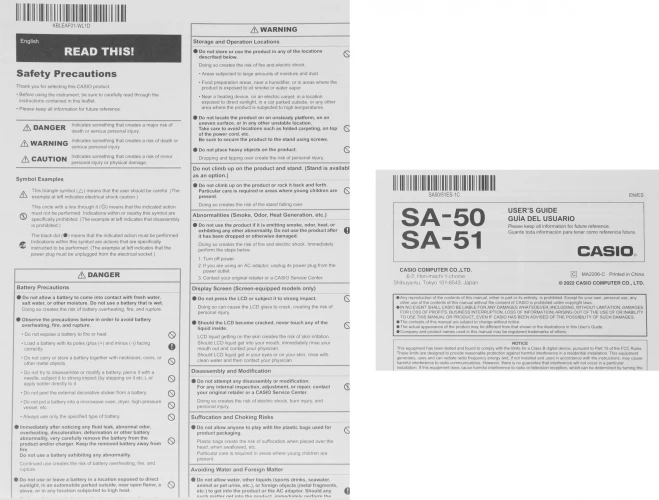 Синтезатор Casio SA-50 32клав. зеленый/белый