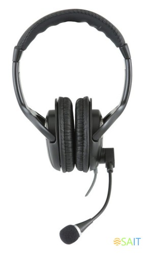 Наушники с микрофоном Sven AP-670MV черный 2.5м мониторные оголовье (SV-0410670MV)