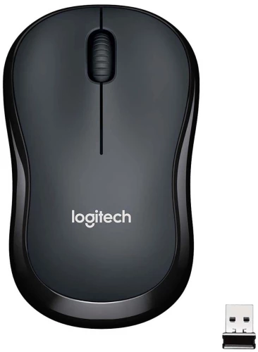 Мышь Logitech Silent M220 темно-серый/черный оптическая 1000dpi silent беспров. USB для ноутбука 2but (910-004878)