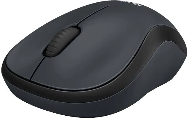 Мышь Logitech Silent M220 темно-серый/черный оптическая 1000dpi silent беспров. USB для ноутбука 2but (910-004878)