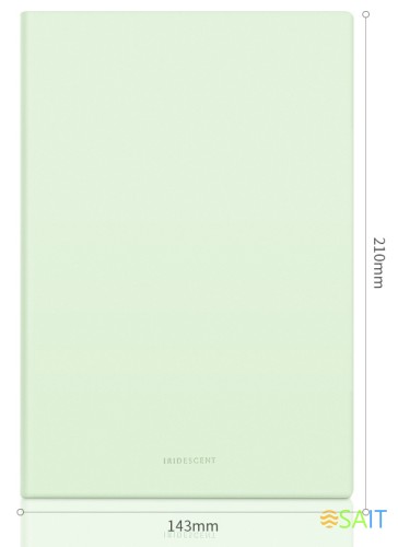 Блокнот Deli EN140LGREEN A5 210х143мм искусст. кожа 96л линейка мягкая обложка зеленый