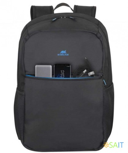 Рюкзак для ноутбука 17.3" Riva 8069 черный полиэстер