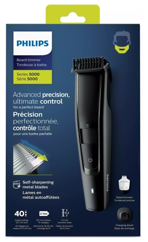 Триммер Philips BT5515/15 черный (насадок в компл:2шт)