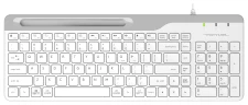 Клавиатура A4Tech Fstyler FK25 белый/серый USB slim