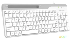 Клавиатура A4Tech Fstyler FK25 белый/серый USB slim