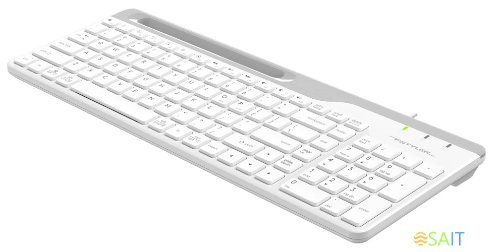 Клавиатура A4Tech Fstyler FK25 белый/серый USB slim