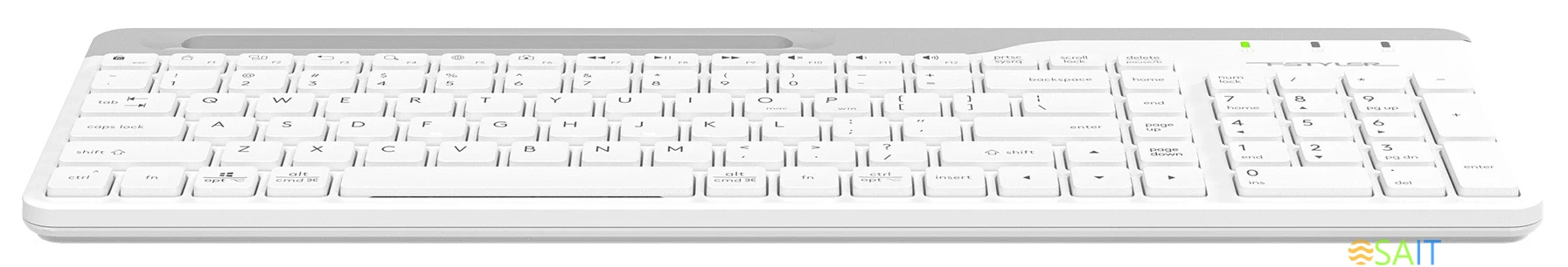 Клавиатура A4Tech Fstyler FK25 белый/серый USB slim