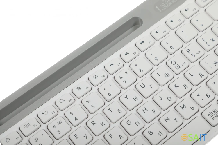 Клавиатура A4Tech Fstyler FK25 белый/серый USB slim