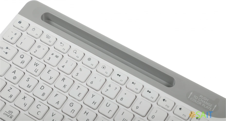 Клавиатура A4Tech Fstyler FK25 белый/серый USB slim