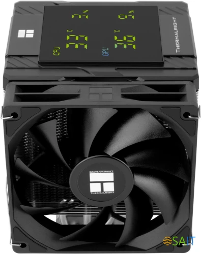 Устройство охлаждения(кулер) Thermalright Peerless Assassin 120 Digital Soc-AM5/AM4/1200/1700/1851 черный 4-pin 25.6dB Al+Cu LCD Ret (PA120-DIGITAL-BL)