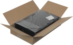 Папка на резинке Бюрократ DeLuxe DL510BLCK A4 пластик кор.30мм 0.7мм черный