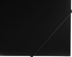 Папка на резинке Бюрократ DeLuxe DL510BLCK A4 пластик кор.30мм 0.7мм черный