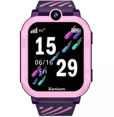 Смарт-часы Xenium W600 1.97" AMOLED корп.розовый рем.фиолетовый (CTW600PK/00)