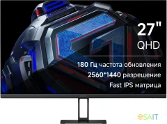 Монитор Xiaomi 27&quot; 2K Monitor G27Qi черный IPS LED 16:9 HDMI матовая 1000:1 300cd 178гр/178гр 2560x1440 180Hz FreeSync DP 2K 4.3кг