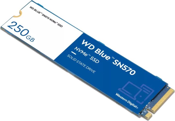 Накопитель SSD WD PCIe 3.0 x4 250GB WDS250G3B0C Blue SN570 M.2 2280