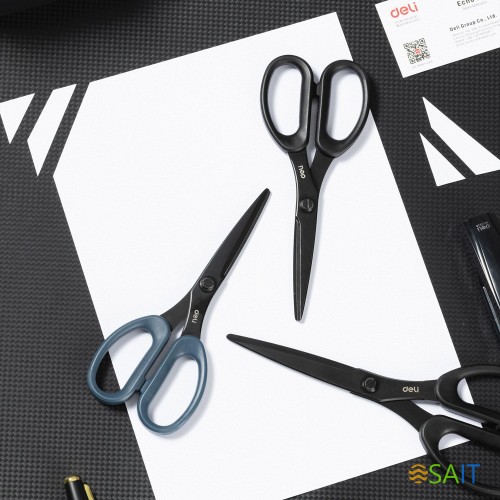 Ножницы Deli EZ500 офисные 175мм титановое покрытие сталь ассорти