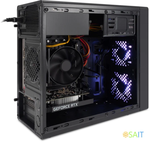 ПК IRU Game 510H6SEA MT i5 13400F (2.5) 16Gb SSD512Gb RTX3050 6Gb FreeDOS GbitEth 600W черный (RUS) (2074685)