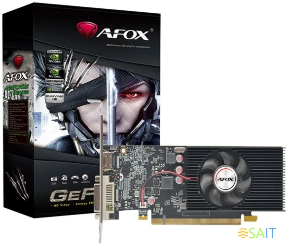 Видеокарта Afox PCI-E AF1030-4096D4L5 NVIDIA GeForce GT 1030 4Gb 64bit GDDR4 1152/2100 DVIx1 HDMIx1 HDCP Ret