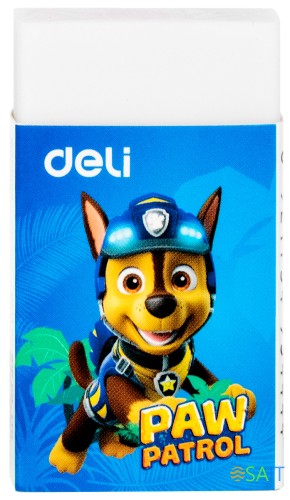 Ластик Deli Paw Patrol EH308 45х25х12мм ПВХ ассорти картонный дисплей (1шт)