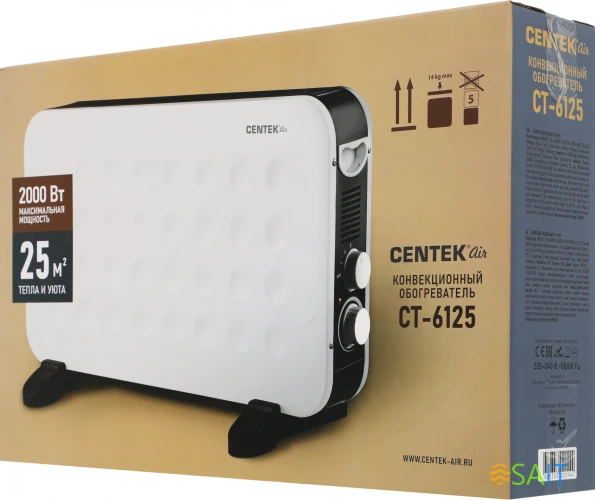 Конвектор Centek CT-6125 2000Вт белый/черный