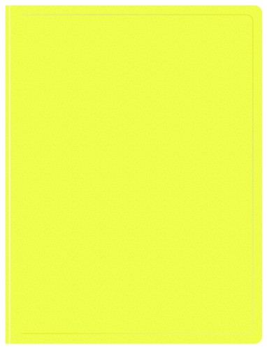 Папка с 10 прозр.вклад. Бюрократ Double Neon DNE07V10YEL A4 пластик 0.7мм желтый