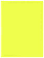 Папка с 10 прозр.вклад. Бюрократ Double Neon DNE07V10YEL A4 пластик 0.7мм желтый
