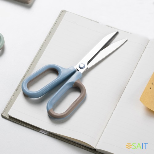 Ножницы Deli ENS055-BL Nusign офисные 180мм титановое покрытие сталь синий