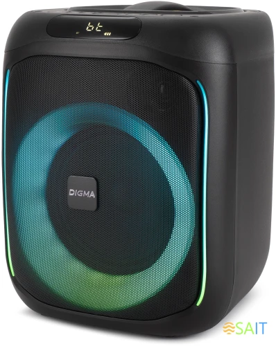 Минисистема Digma D-MC1700 черный 30Вт FM USB BT micro SD