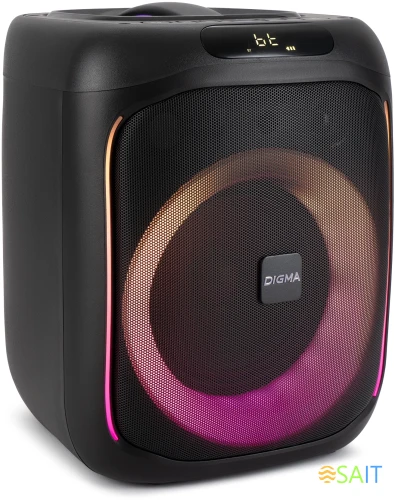 Минисистема Digma D-MC1700 черный 30Вт FM USB BT micro SD