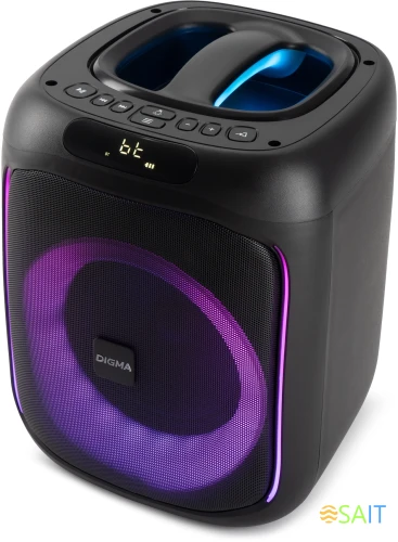 Минисистема Digma D-MC1700 черный 30Вт FM USB BT micro SD