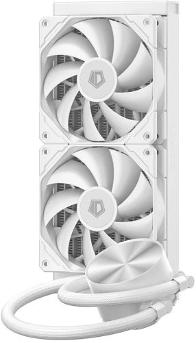 Система водяного охлаждения ID-Cooling FX240 Pro Soc-AM5/AM4/1200/1700/1851 белый 4-pin 35.2dB Al+Cu 300W Ret (FX240 PRO WHITE)