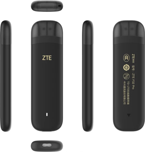 Модем 3G/4G ZTE F30Pro USB Wi-Fi VPN Firewall +Router внешний черный