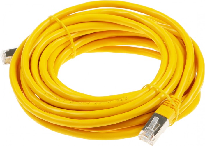 Патч-корд Premier PP6-5M/Y-O 10000Гбит/с FTP 4 пары cat.6 CCA molded 5м желтый RJ-45 (m)-RJ-45 (m)