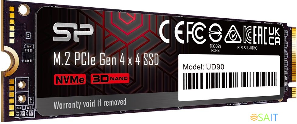 Накопитель SSD Silicon Power PCIe 4.0 x4 250GB SP250GBP44UD9005 M-Series UD90 M.2 2280