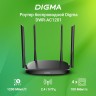 Роутер беспроводной Digma DWR-AC1201 AC1200 10/100BASE-TX черный