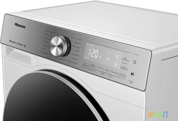 Стиральная машина Hisense WF5S7041BW3 класс: A загр.фронтальная макс.:7кг белый инвертор