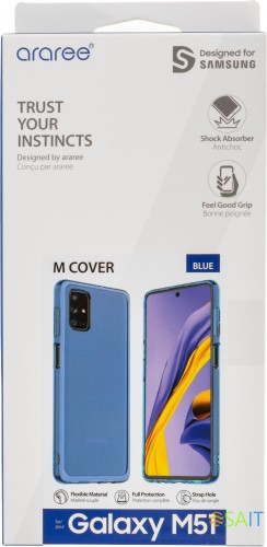 Чехол (клип-кейс) Samsung для Samsung Galaxy M51 araree M cover синий (GP-FPM515KDALR)