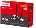 Сетевой адаптер Wi-Fi + Bluetooth Mercusys MA80XE AX3000 PCI Express (ант.внеш.несъем.) 2ант.