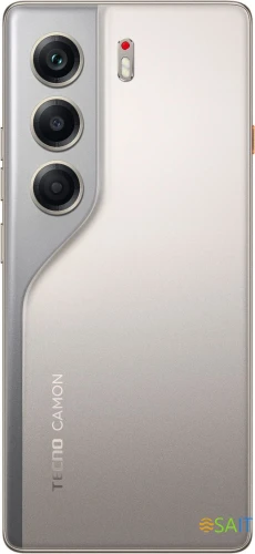 Смартфон Tecno Camon 40 256Gb 8Gb титан моноблок 3G 4G 2Sim 6.78" 1080x2436 Android 15 50Mpix 802.11 a/b/g/n/ac NFC GPS GSM900/1800 GSM1900 Protect FM microSD max1024Gb