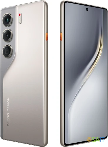 Смартфон Tecno Camon 40 256Gb 8Gb титан моноблок 3G 4G 2Sim 6.78" 1080x2436 Android 15 50Mpix 802.11 a/b/g/n/ac NFC GPS GSM900/1800 GSM1900 Protect FM microSD max1024Gb