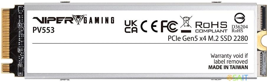 Накопитель SSD Patriot PCIe 5.0 x4 1TB PV553P1TBM28H PV553 M.2 2280