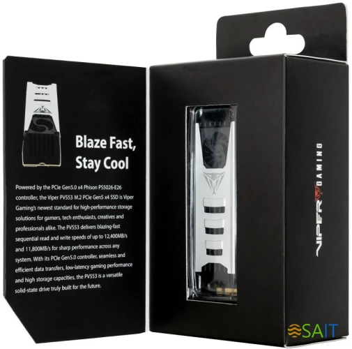 Накопитель SSD Patriot PCIe 5.0 x4 1TB PV553P1TBM28H PV553 M.2 2280