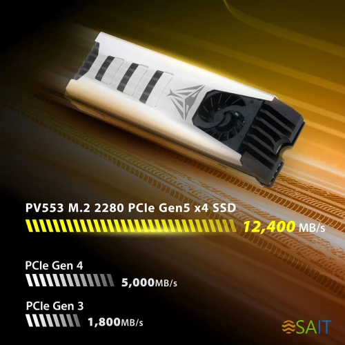 Накопитель SSD Patriot PCIe 5.0 x4 1TB PV553P1TBM28H PV553 M.2 2280