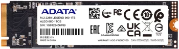 Накопитель SSD A-Data PCIe 4.0 x4 1TB ALEG-960-1TCS Legend 960 M.2 2280